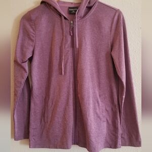 32 Degrees Cool womens dusty lavender zip up hoodie size S